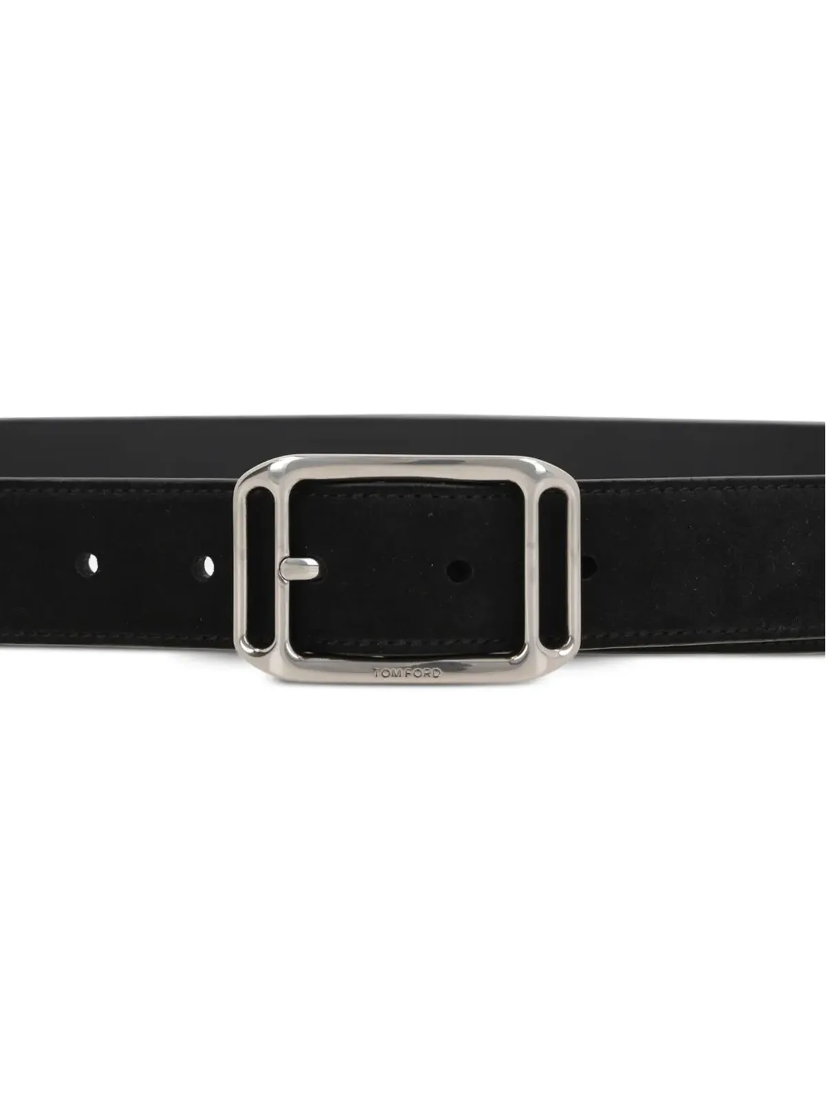TOM FORD 長方形バックル レザーベルト - 画像3