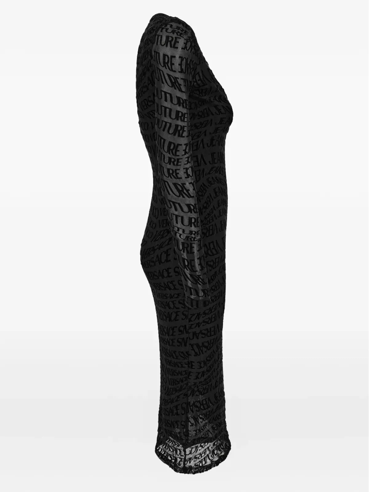 Versace Jeans Couture ロゴプリント長袖ミディドレス - 画像2