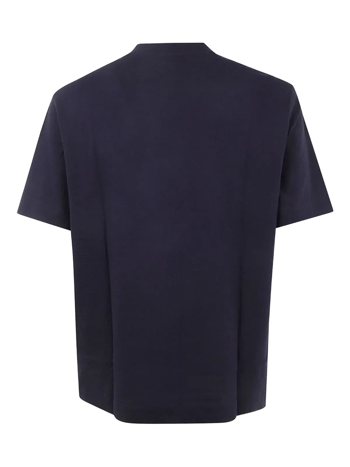 Emporio Armani テクスチャードコットンTシャツ - ブルー - 画像2