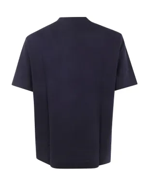 Emporio Armani テクスチャードコットンTシャツ - ブルー - サムネイル2