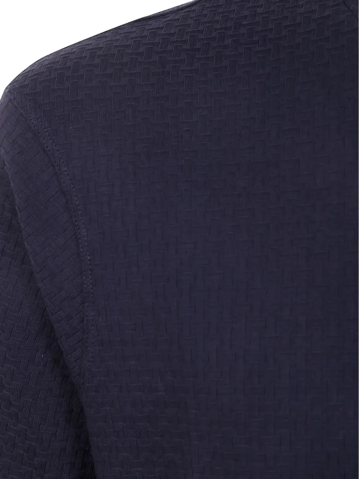 Emporio Armani テクスチャードコットンTシャツ - ブルー - 画像3