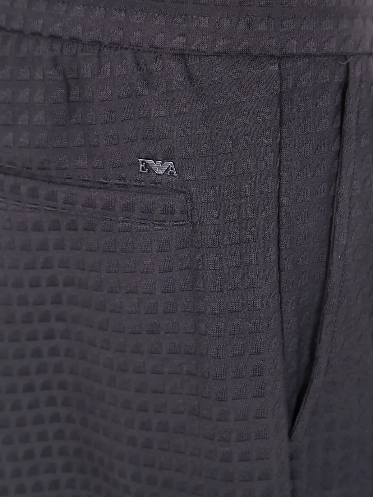 Emporio Armani テクスチャードパンツ ブラック - 画像3