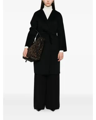 Max Mara ベルテッドラップカシミアコート - サムネイル2