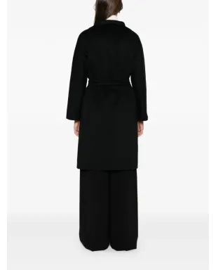 Max Mara ベルテッドラップカシミアコート - サムネイル4