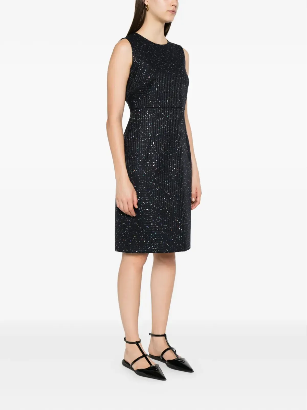 Max Mara ノースリーブ・スパンコールドレス - ブルー - 画像3