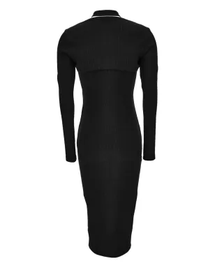 Versace Jeans Couture クロスネックリブドレス - サムネイル2