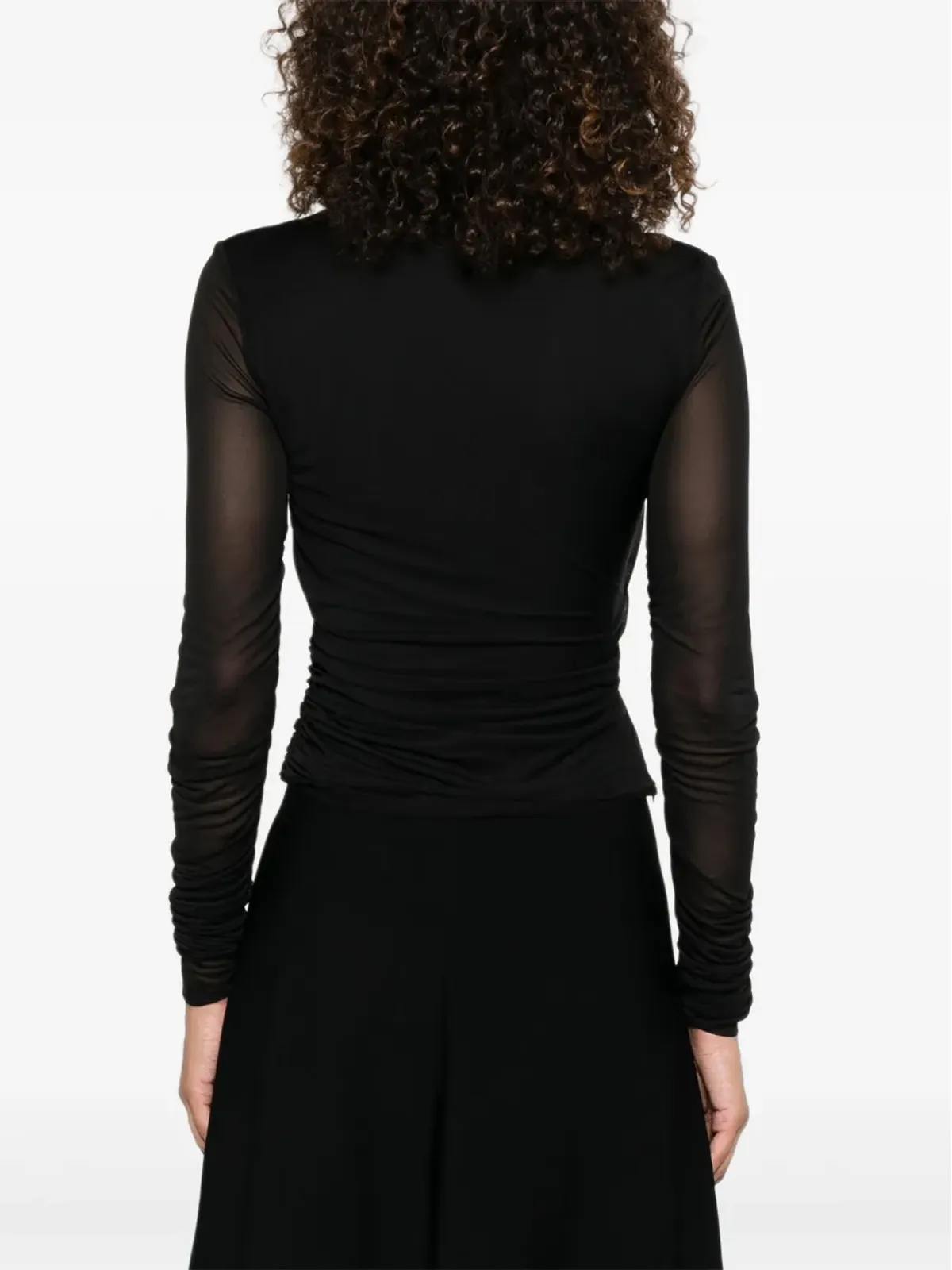Max Mara メッシュスリーブ ブラウス - 画像4
