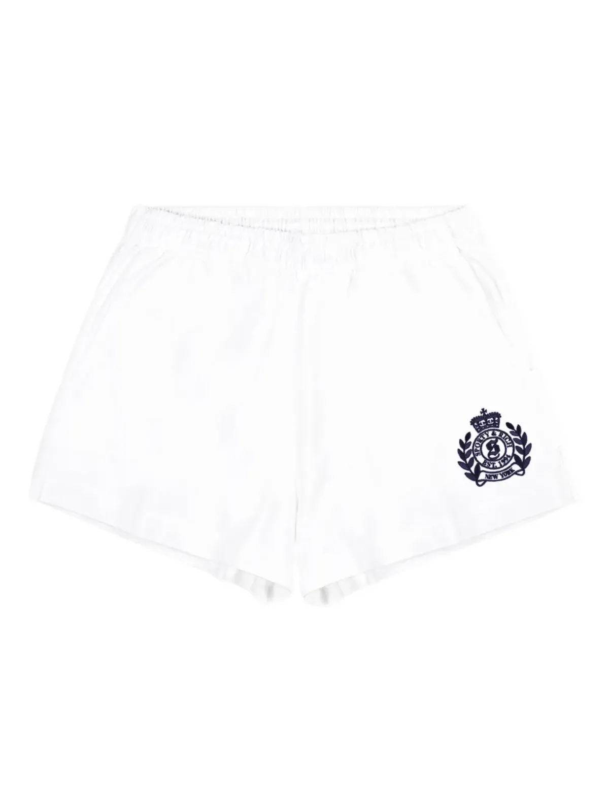 Sporty & Rich H&W刺繍ショーツ - 画像1