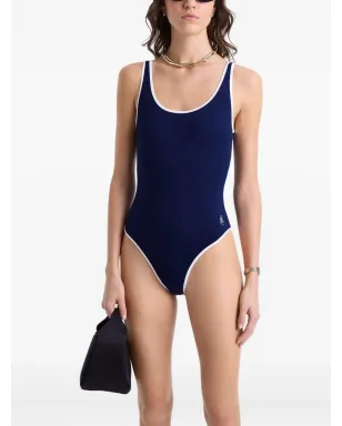Sporty & Rich Carla スクープネック・コントラストトリム水着 - サムネイル4