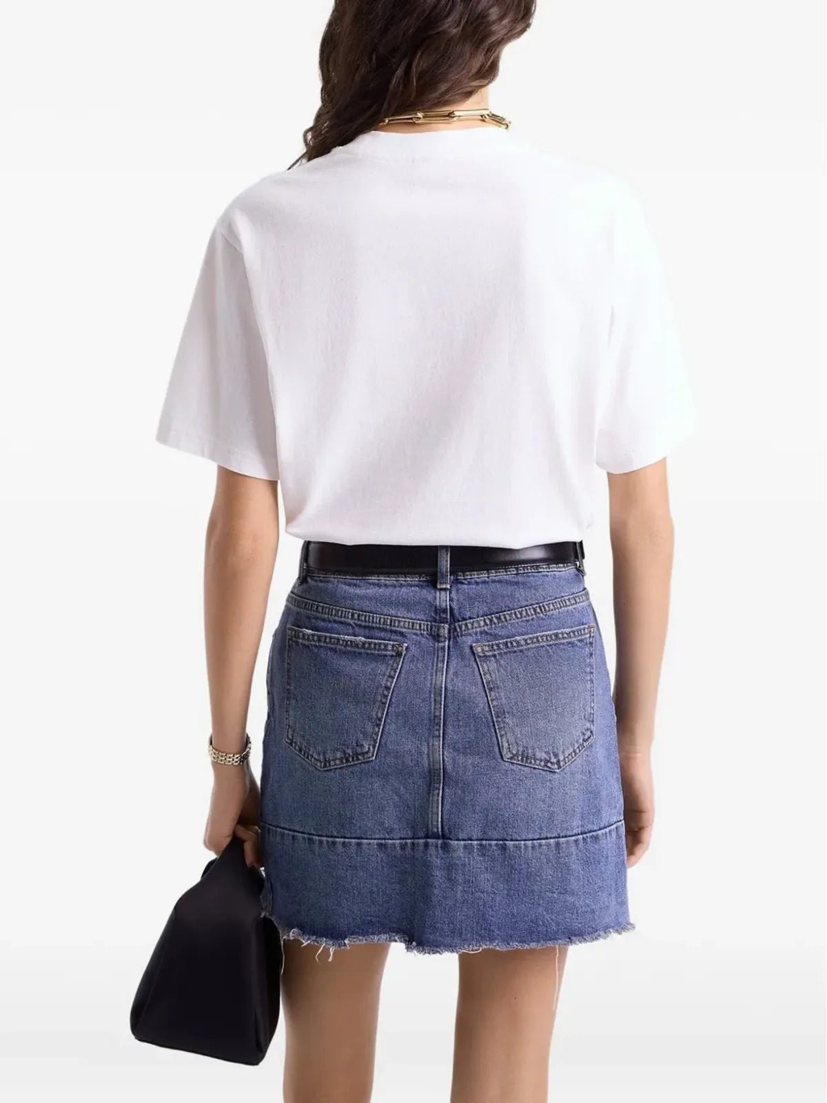 Sporty & Rich H&Wロゴ入りTシャツ - 画像4