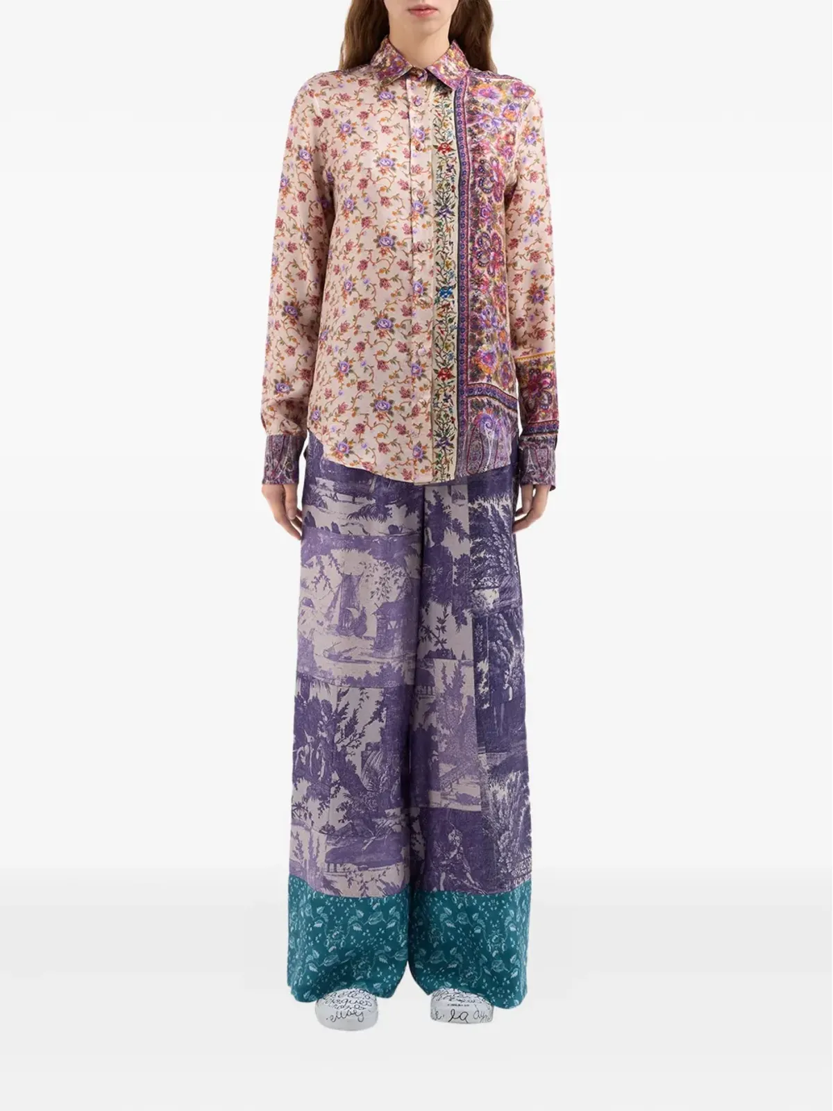 Pierre-Louis Mascia Aloe paisley-print shirt - Neutrals - 画像2