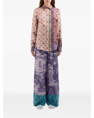 Pierre-Louis Mascia Aloe paisley-print shirt - Neutrals - サムネイル2