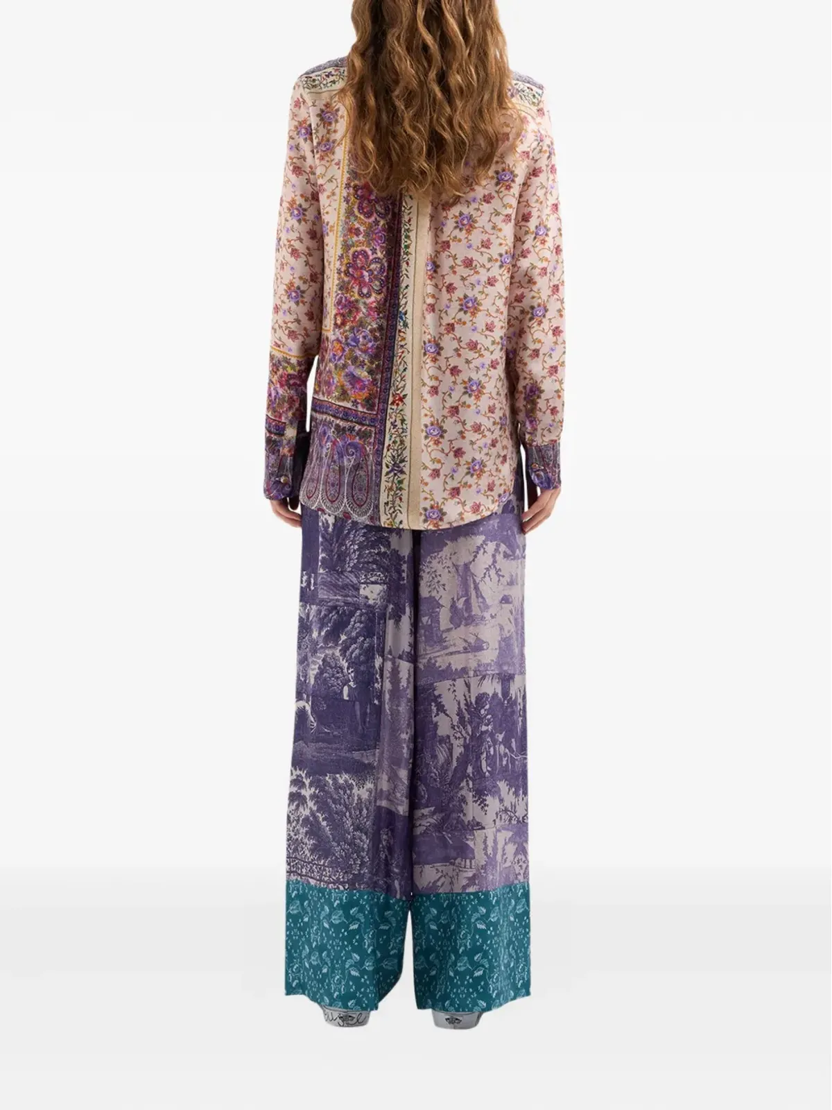 Pierre-Louis Mascia Aloe paisley-print shirt - Neutrals - 画像3