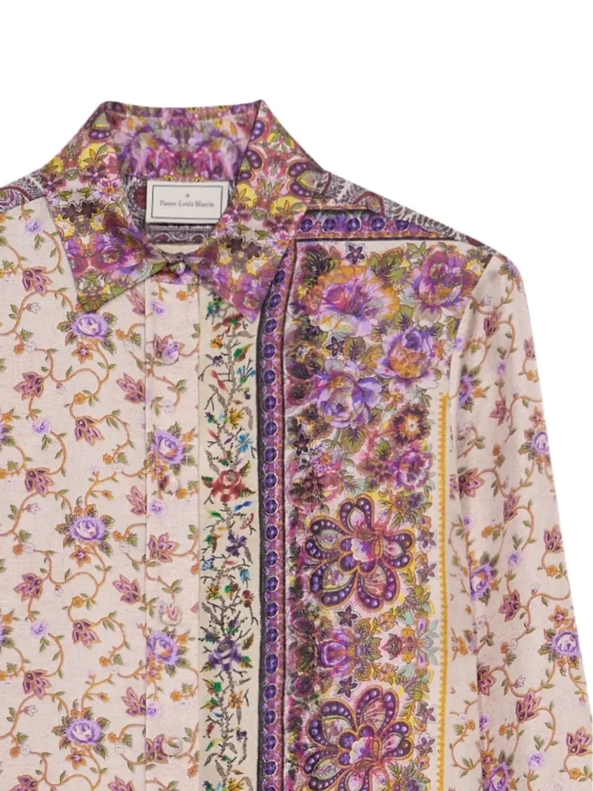 Pierre-Louis Mascia Aloe paisley-print shirt - Neutrals - 画像4