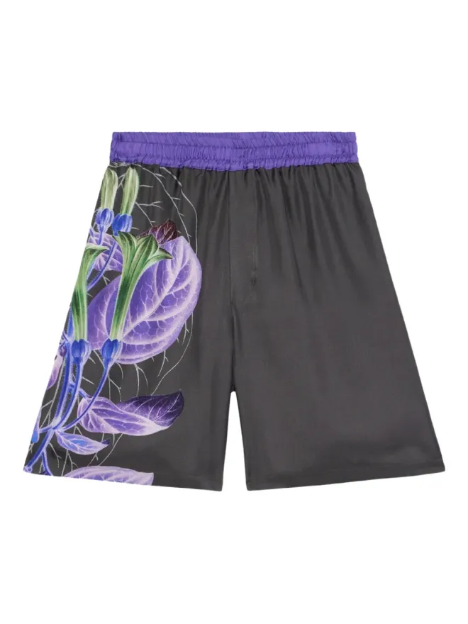 Pierre-Louis Mascia Pierre-Louis Mascia 花柄プリント ウエストゴム ショートパンツの商品画像