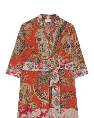 Pierre-Louis Mascia Diomedes ペイズリー柄ベルト付きドレス - Red - サムネイル4