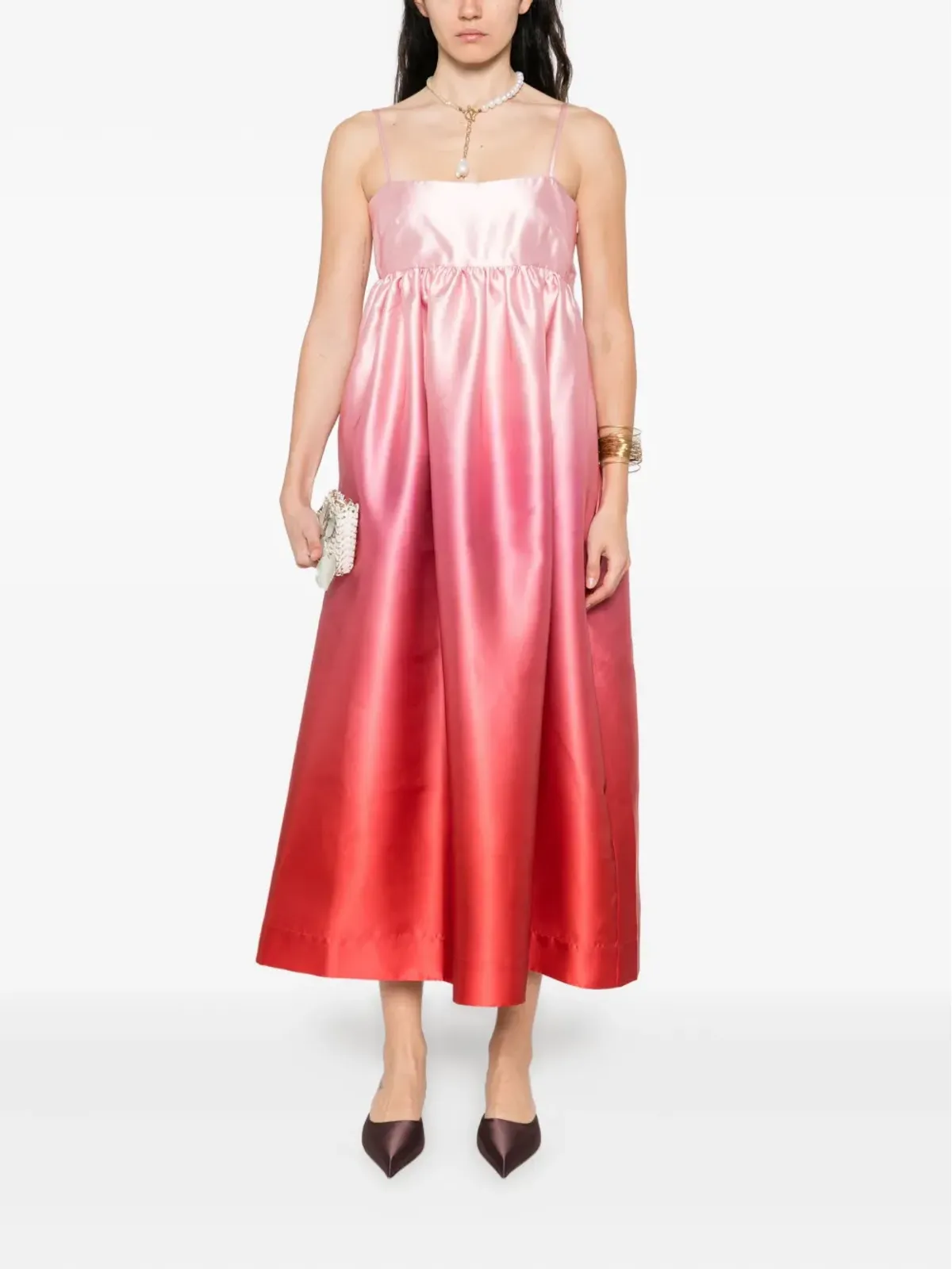 ALEMAIS Inez ombré midi dress - Pink - 画像2