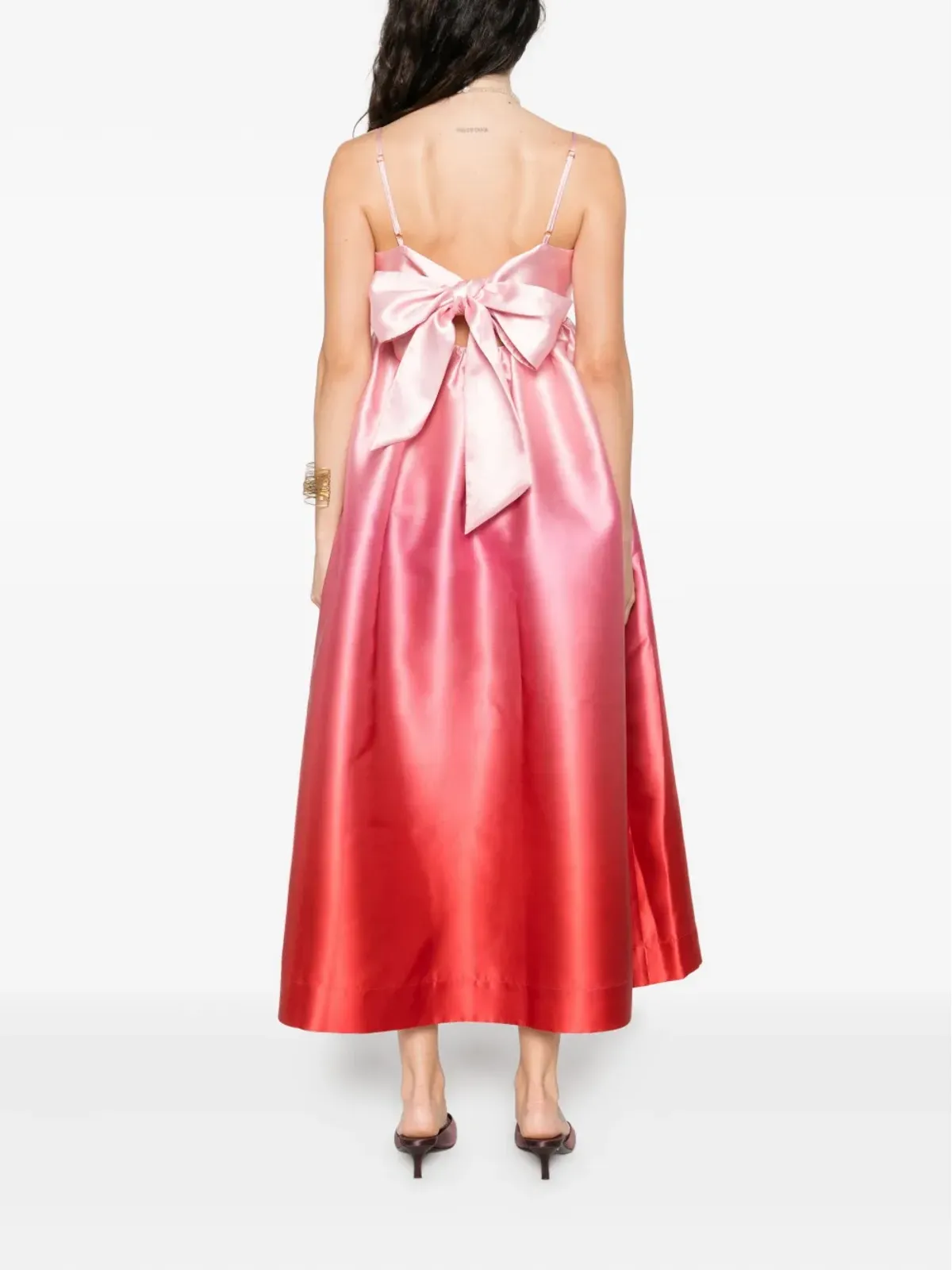 ALEMAIS Inez ombré midi dress - Pink - 画像4