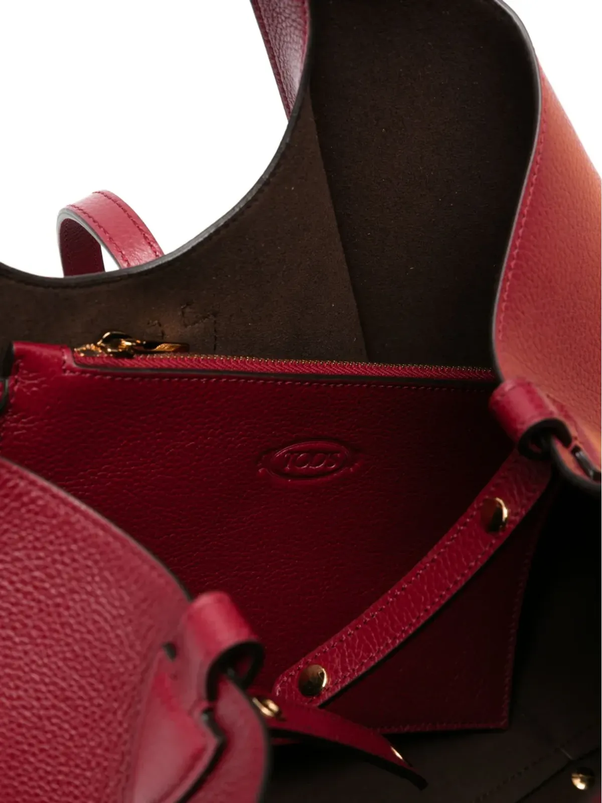 Tod's タイムレス T-barクラスプ レザートートバッグ - 画像5