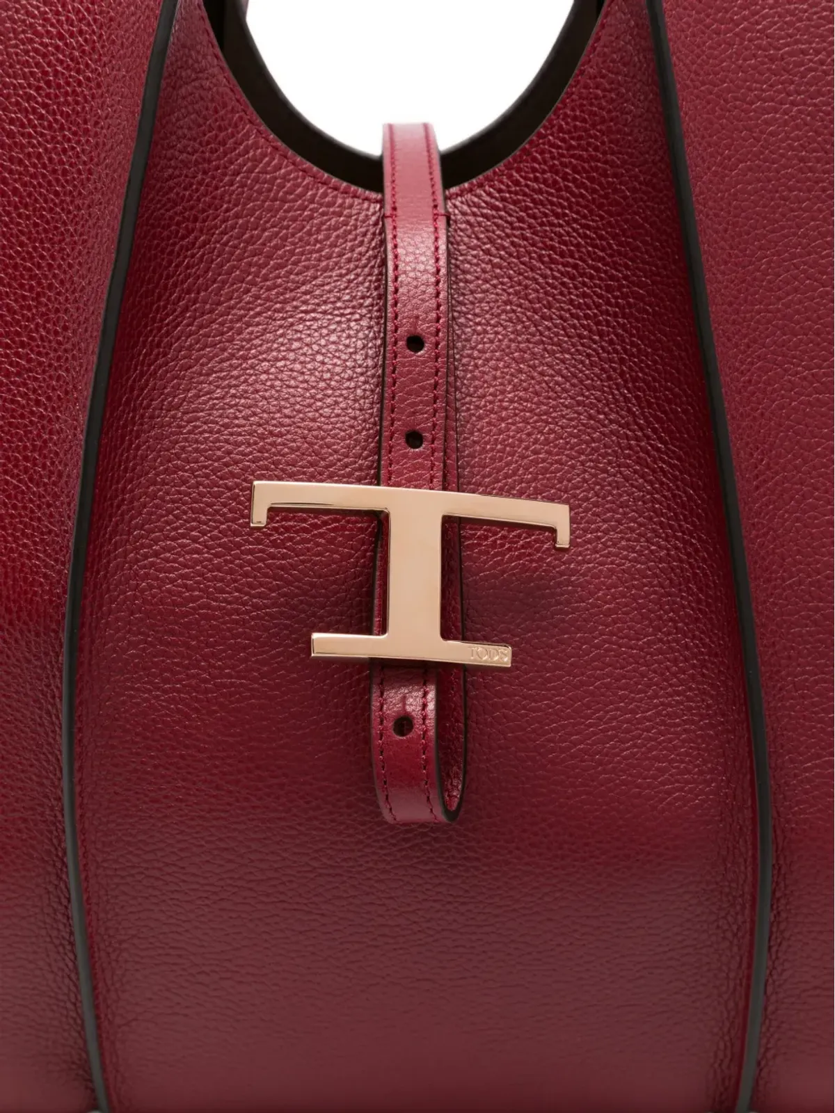 Tod's タイムレス T-barクラスプ レザートートバッグ - 画像4
