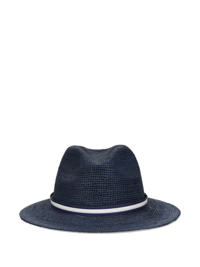Borsalino Borsalino Argentina クロシェ編みテクスチャー帽子の商品画像