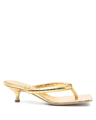 A.W.A.K.E. Mode 60mm knotted square-toe sandals - サムネイル1