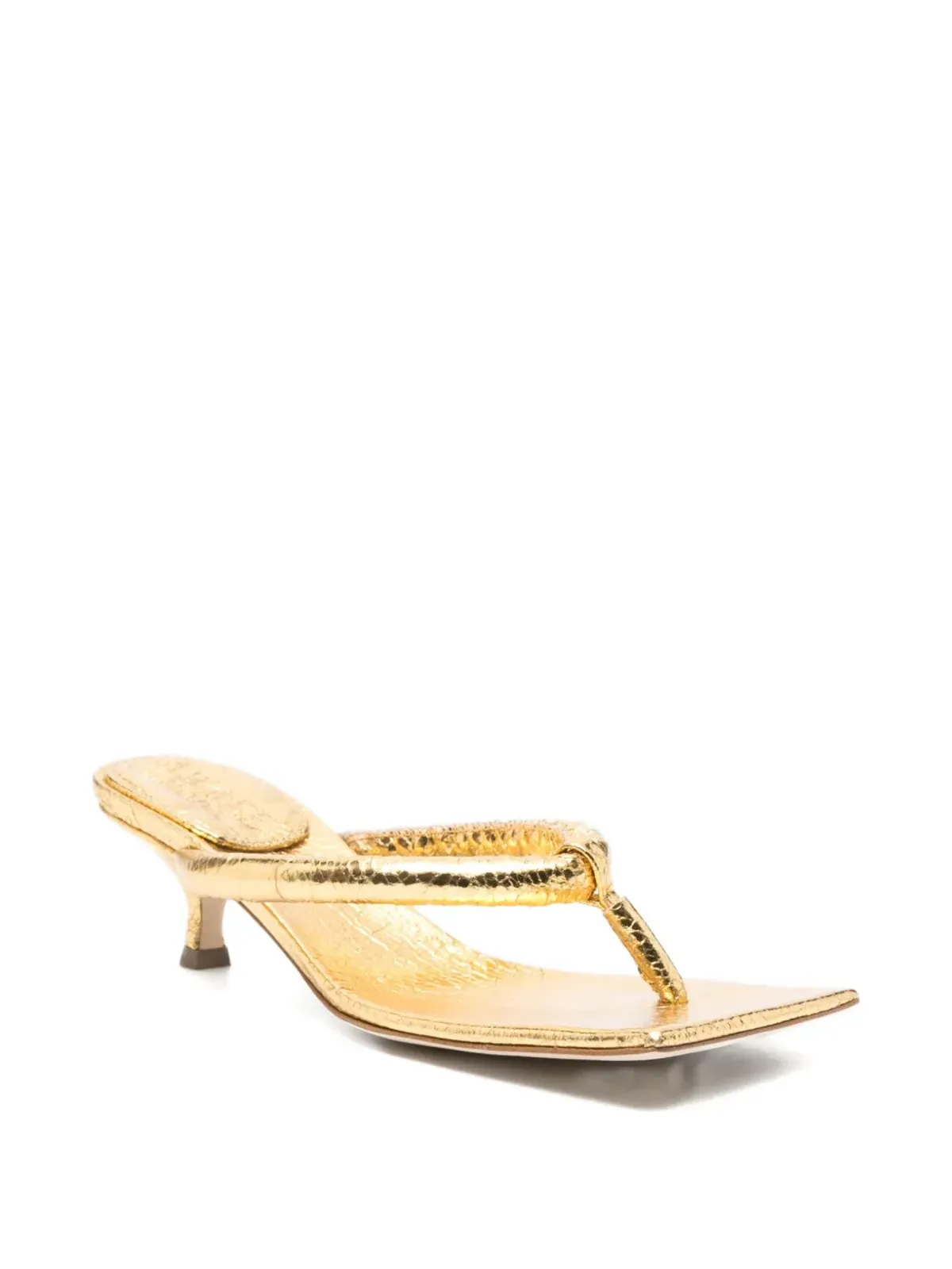 A.W.A.K.E. Mode 60mm knotted square-toe sandals - 画像2