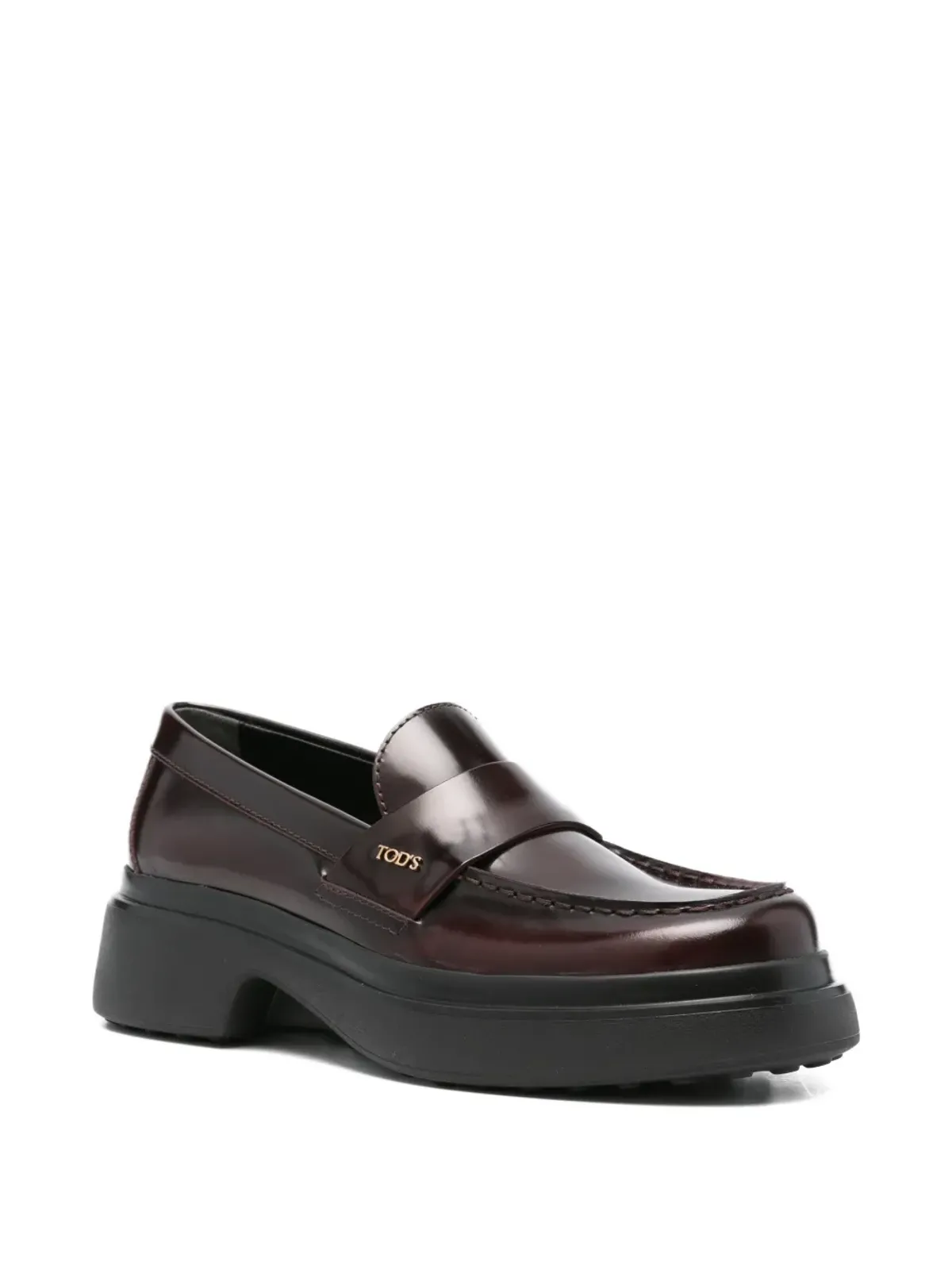 Tod's レザー プラットフォーム ローファー - 画像2