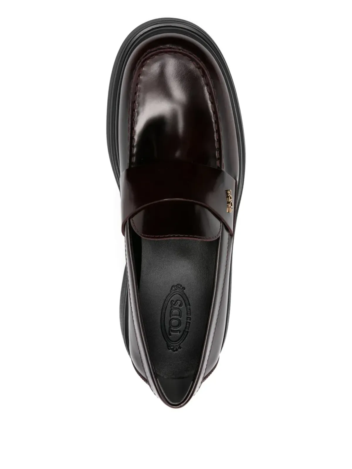 Tod's レザー プラットフォーム ローファー - 画像4
