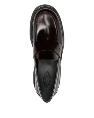 Tod's レザー プラットフォーム ローファー - サムネイル4