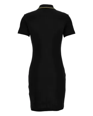 Versace Jeans Couture embroidered-logo polo mini dress - Black - サムネイル2