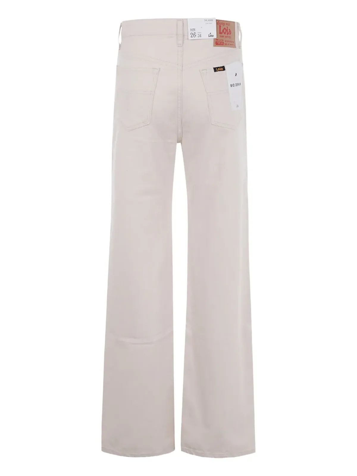LOIS JEANS Lindsay logo-patch jeans - White - 画像2