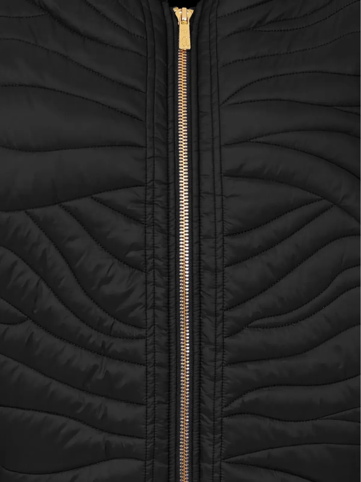 Just Cavalli 波柄のキルティングジャケット - 画像3