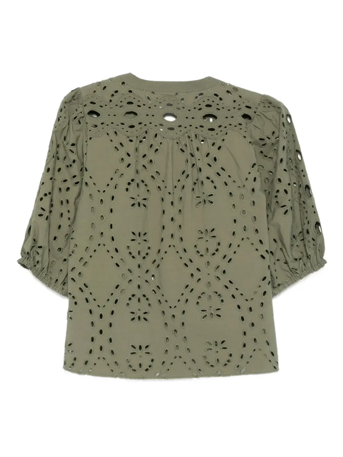 Ba&Sh Beatrice アイレット刺繍パフスリーブトップス - 画像2