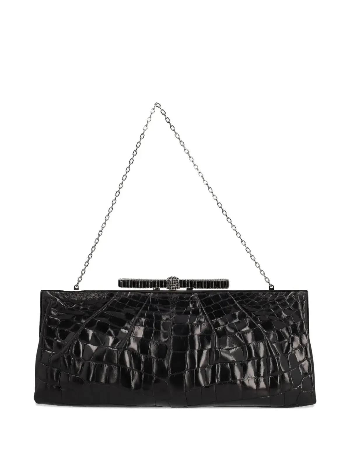 Valentino Garavani Pre-Owned クロコダイルエンボスド クラッチバッグ - 画像1