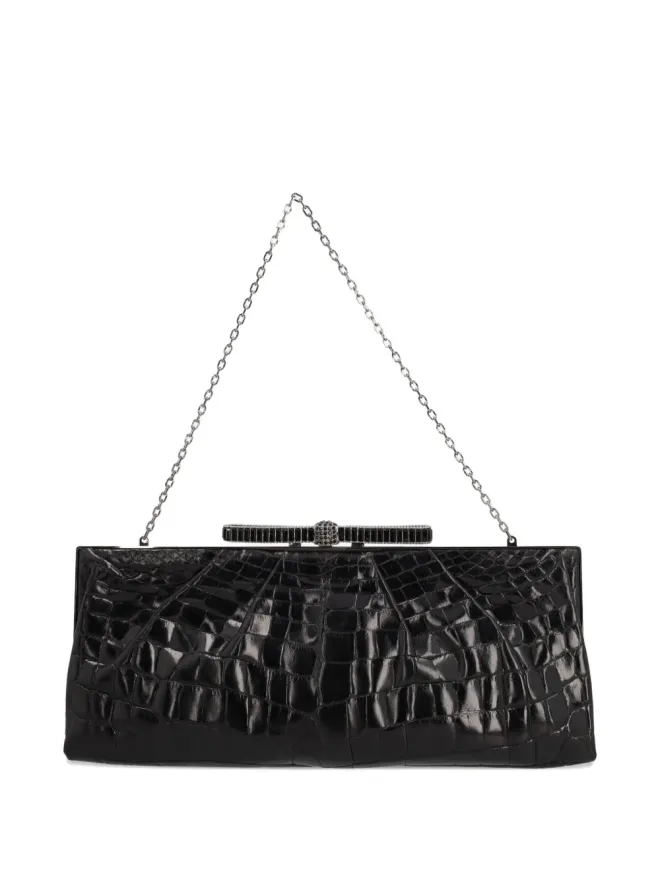 Valentino Garavani Pre-Owned Valentino Garavani Pre-Owned クロコダイルエンボスド クラッチバッグの商品画像