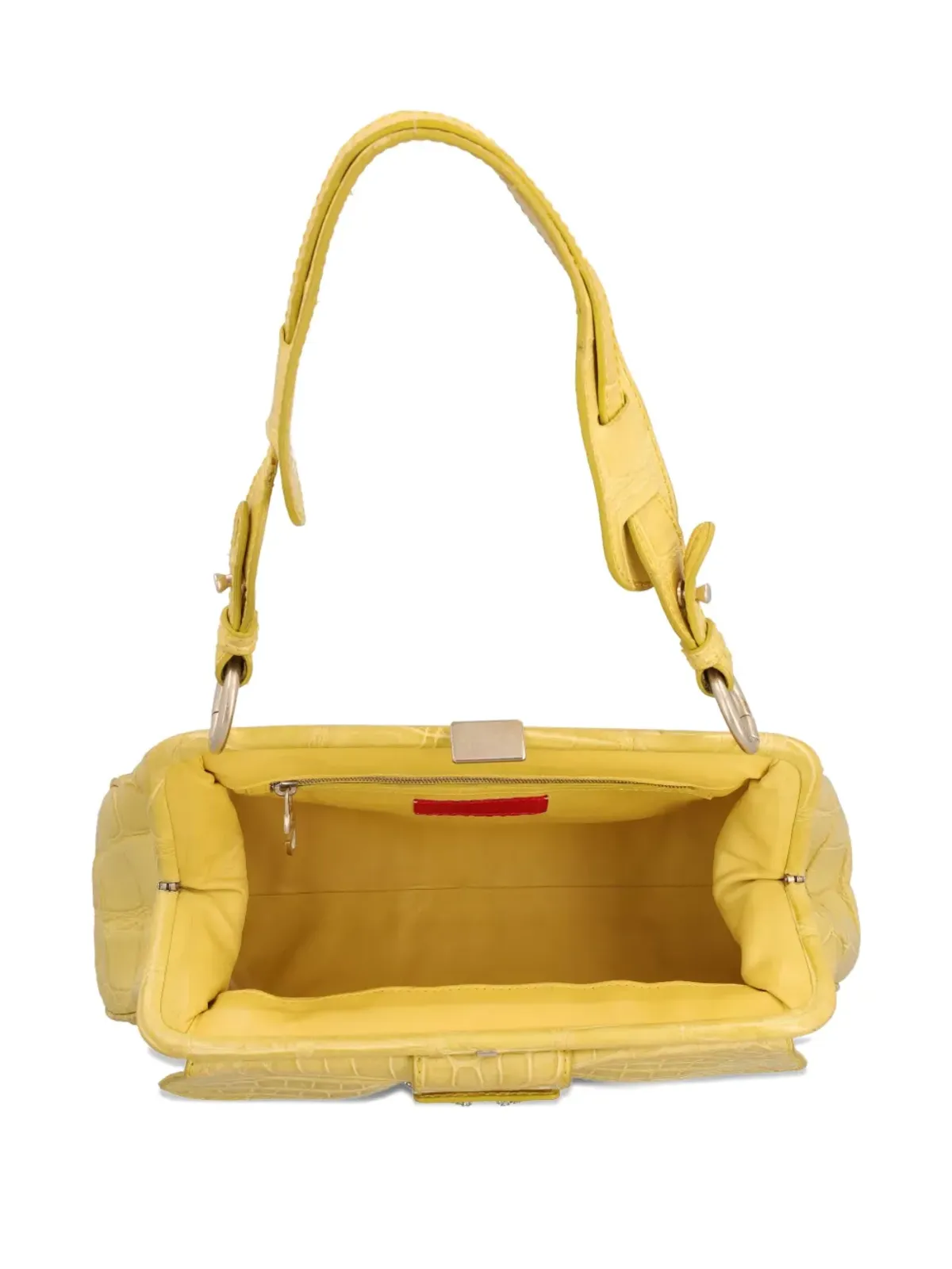 Valentino Garavani Pre-Owned ヴィンテージ クロコダイルエンボス ショルダーバッグ - 画像5