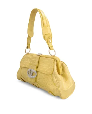 Valentino Garavani Pre-Owned ヴィンテージ クロコダイルエンボス ショルダーバッグ - サムネイル3