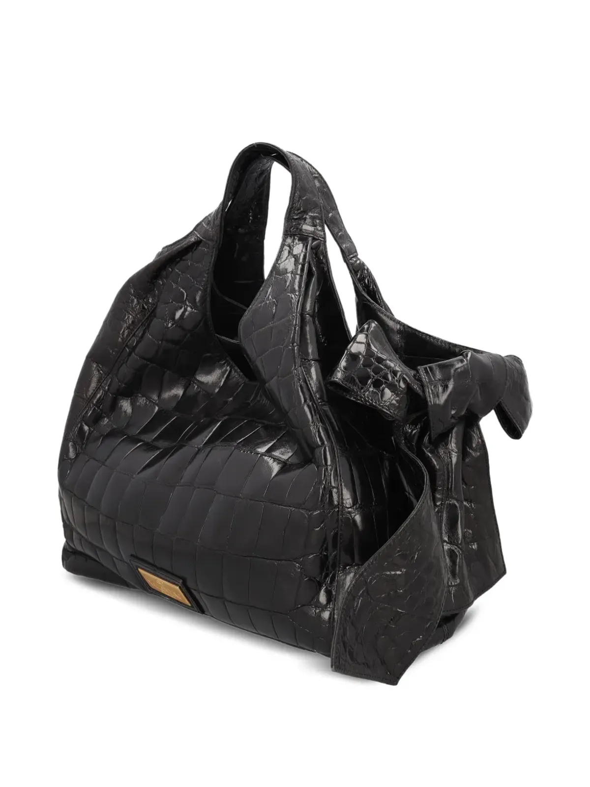 Valentino Garavani Pre-Owned クロコダイル型押しレザーのショルダーバッグ - 画像3