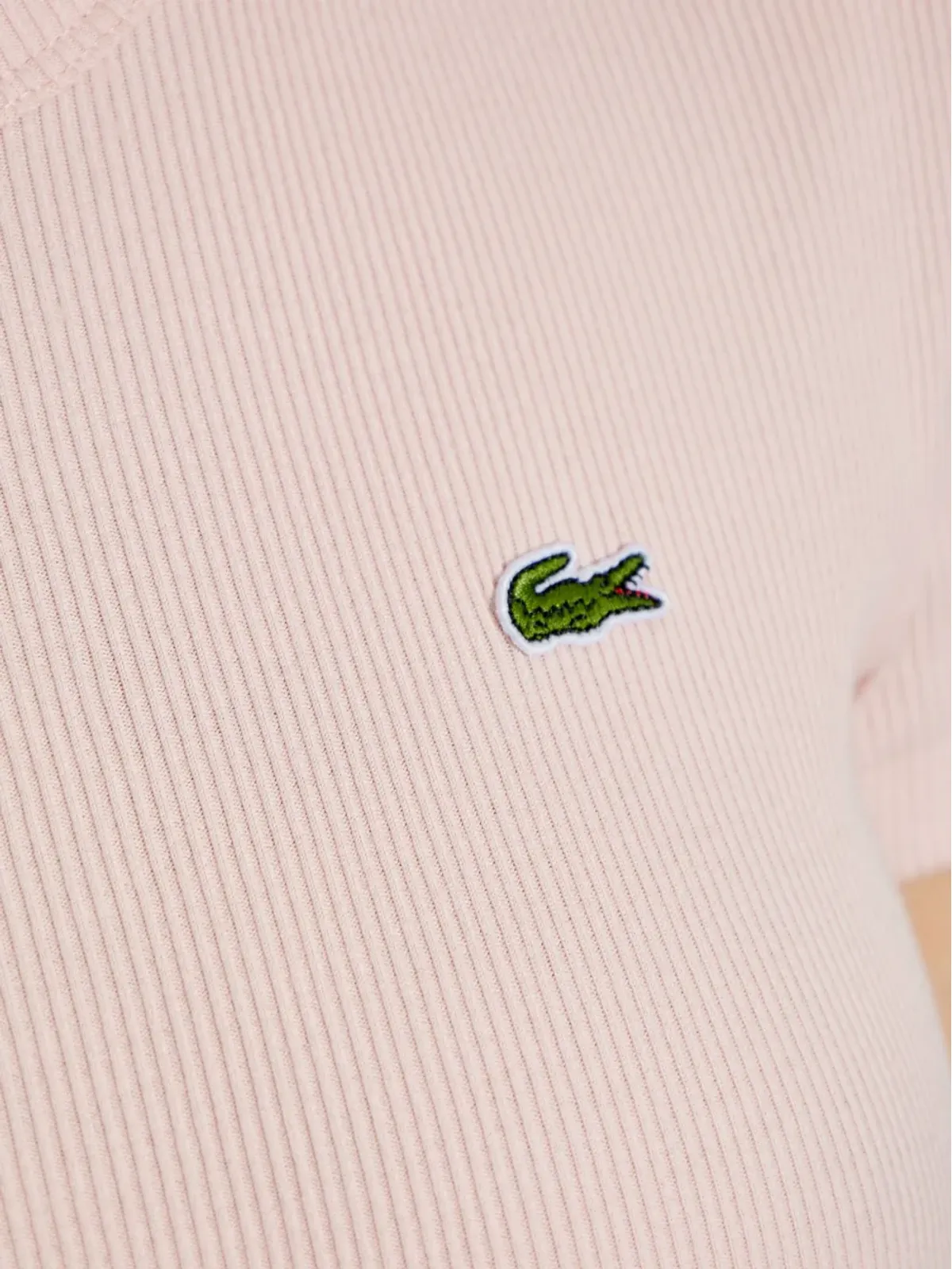 Lacoste ロゴパッチ クルーネック Tシャツ - 画像5