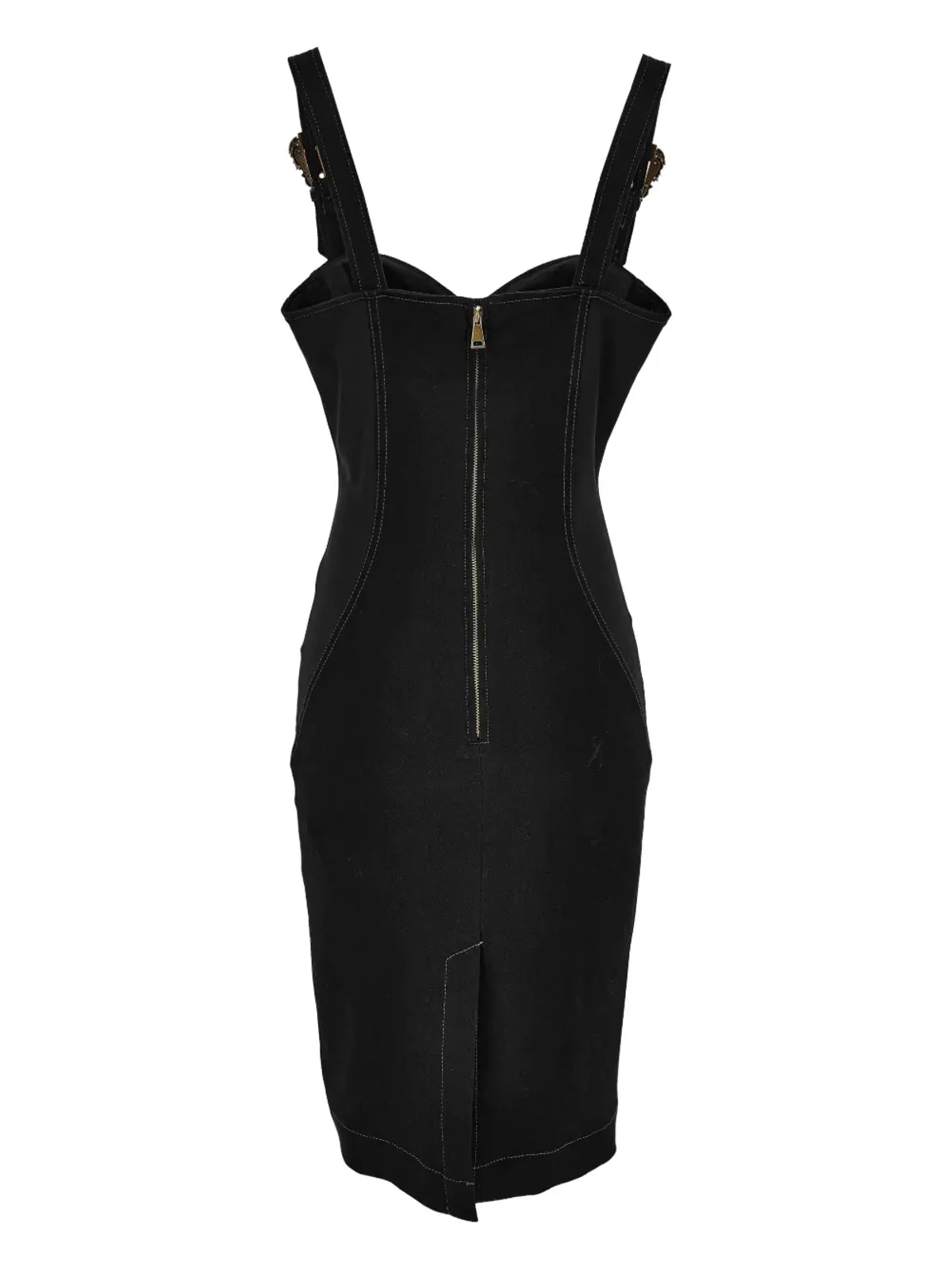 Versace Jeans Couture バックル装飾の縫い目ディテールドレス - 画像2