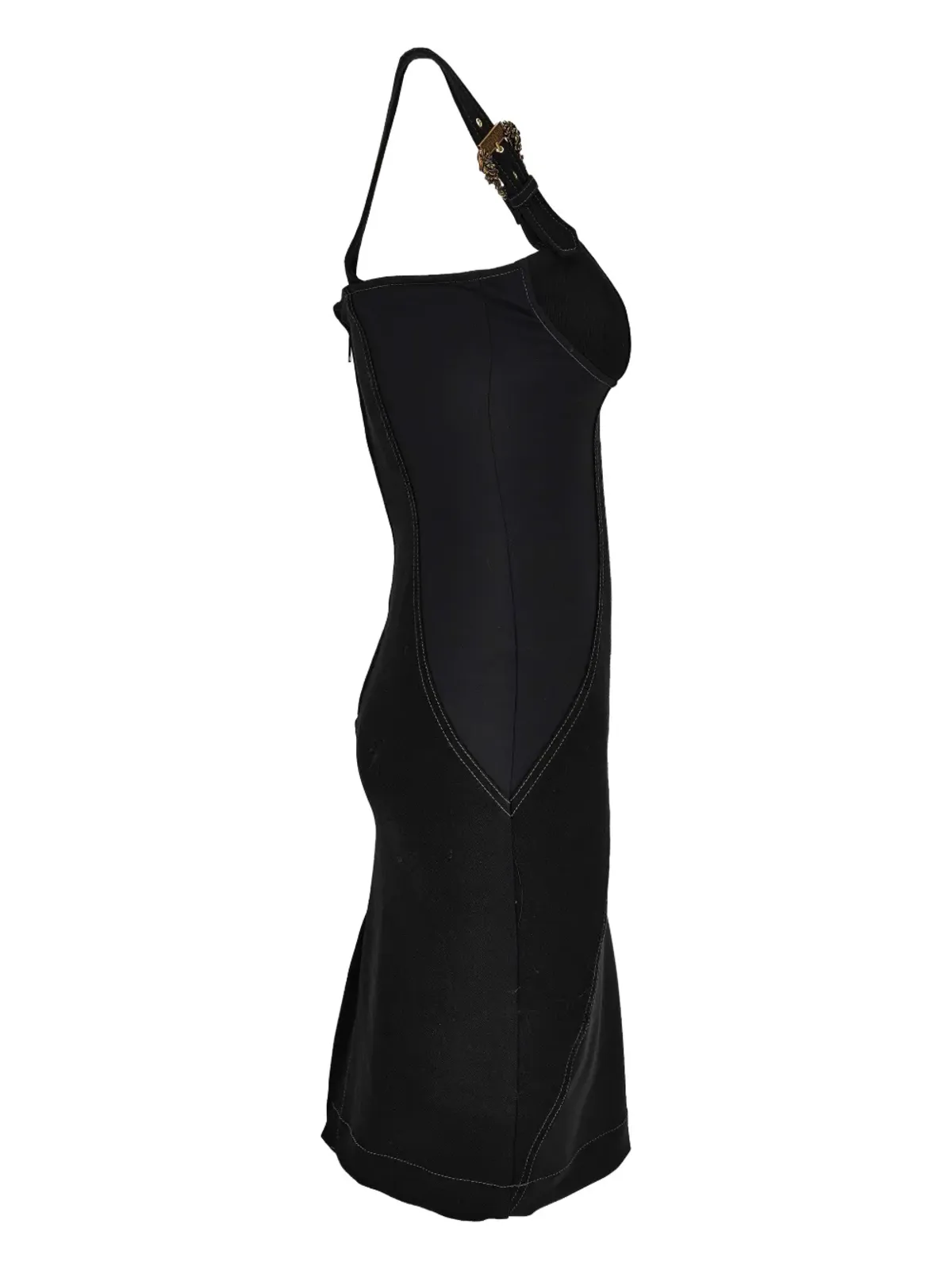 Versace Jeans Couture バックル装飾の縫い目ディテールドレス - 画像3