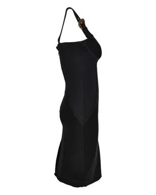Versace Jeans Couture バックル装飾の縫い目ディテールドレス - サムネイル3