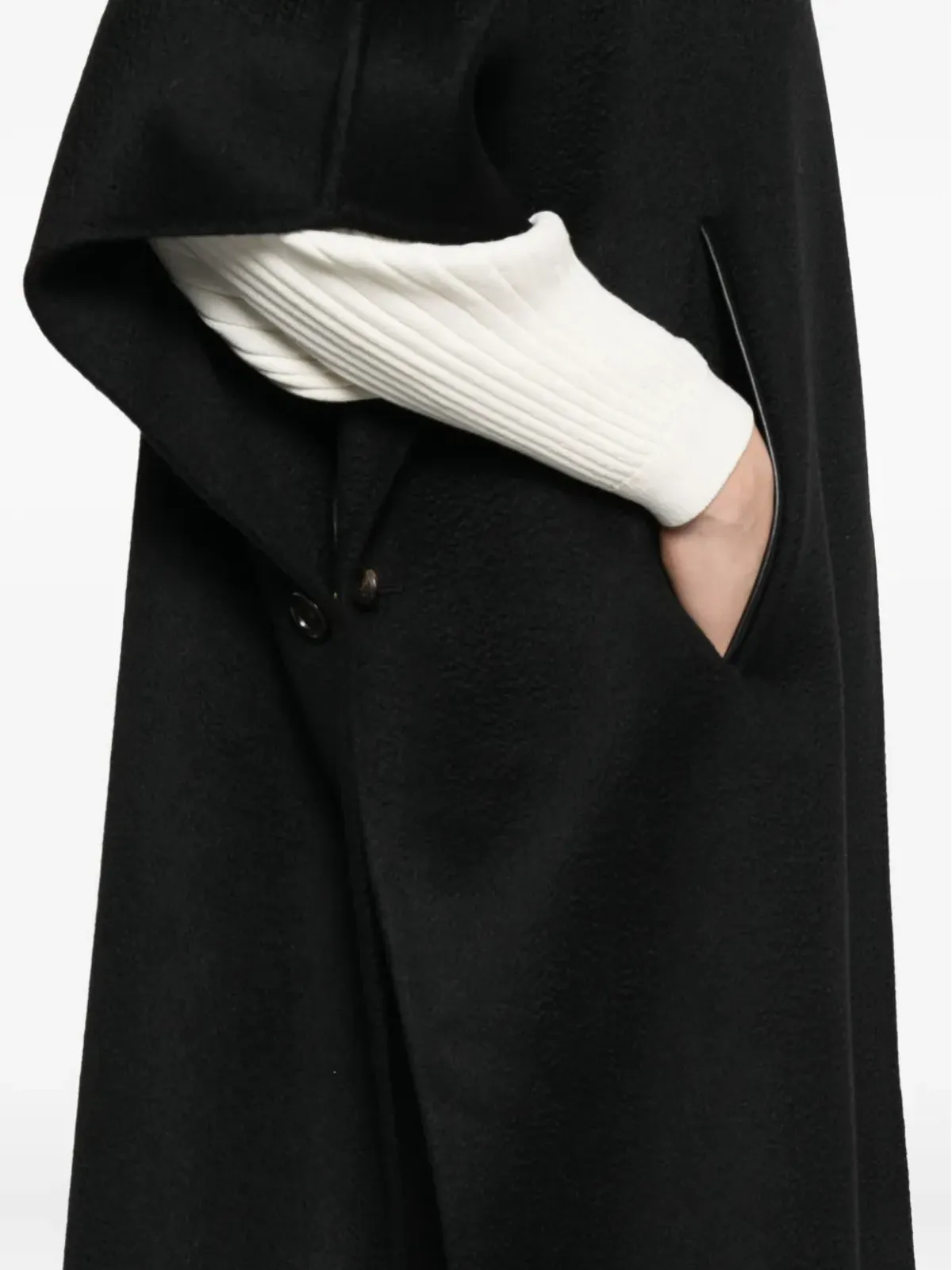 Max Mara ボタン留めショートスリーブケープ - 画像5