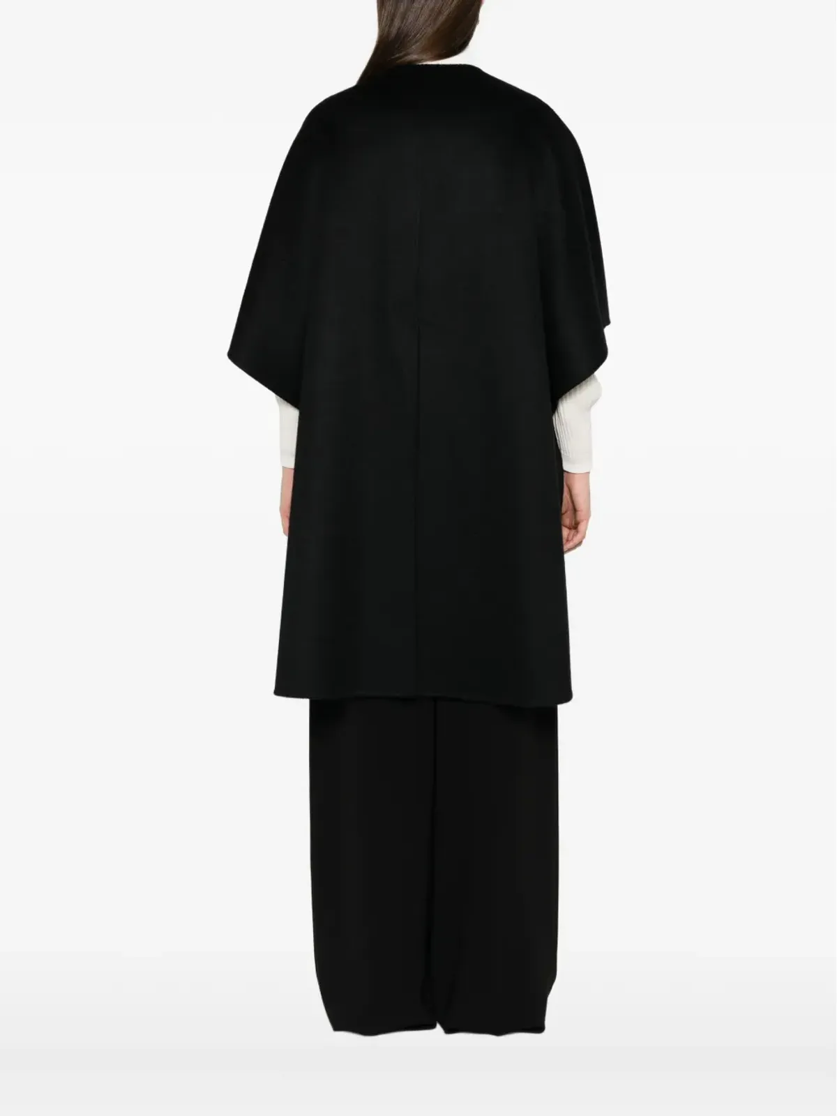 Max Mara ボタン留めショートスリーブケープ - 画像4