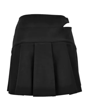 Versace Jeans Couture プリーツバックル留めスカート - ブラック - サムネイル2