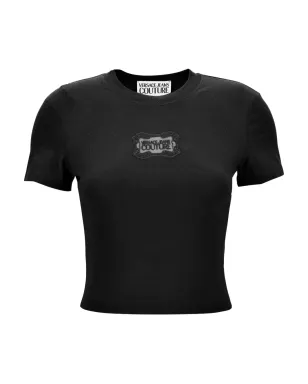 Versace Jeans Couture ロゴパッチ クロップドTシャツ - サムネイル1