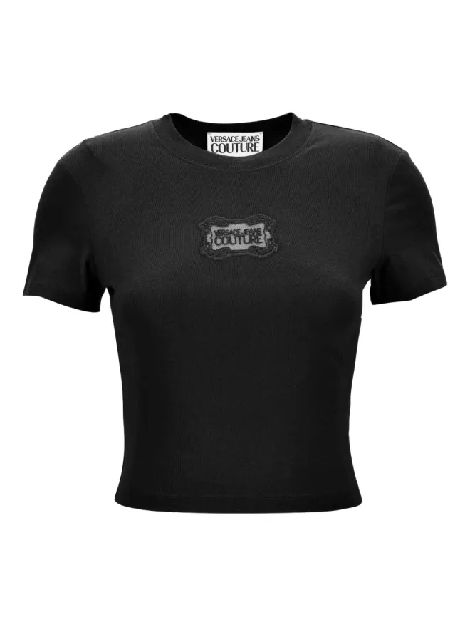 Versace Jeans Couture Versace Jeans Couture ロゴパッチ クロップドTシャツの商品画像