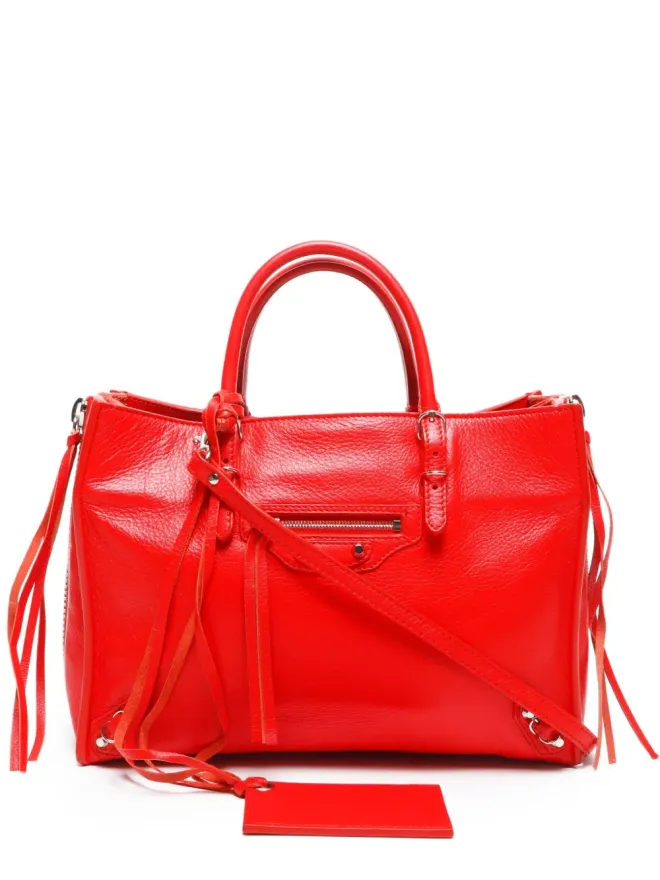Balenciaga Pre-Owned Balenciaga Pre-Owned パピエ・ツーウェイ・ハンドバッグ - レッドの商品画像