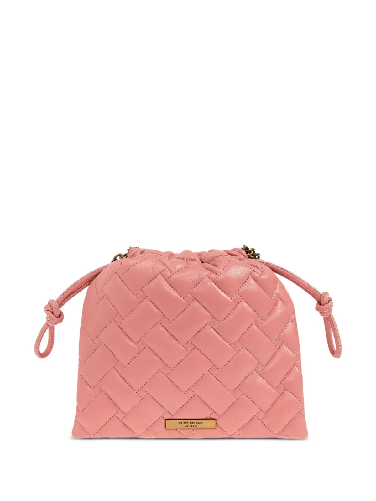 Kurt Geiger London Kensington キルテッド ドローストリングバッグ - 画像2